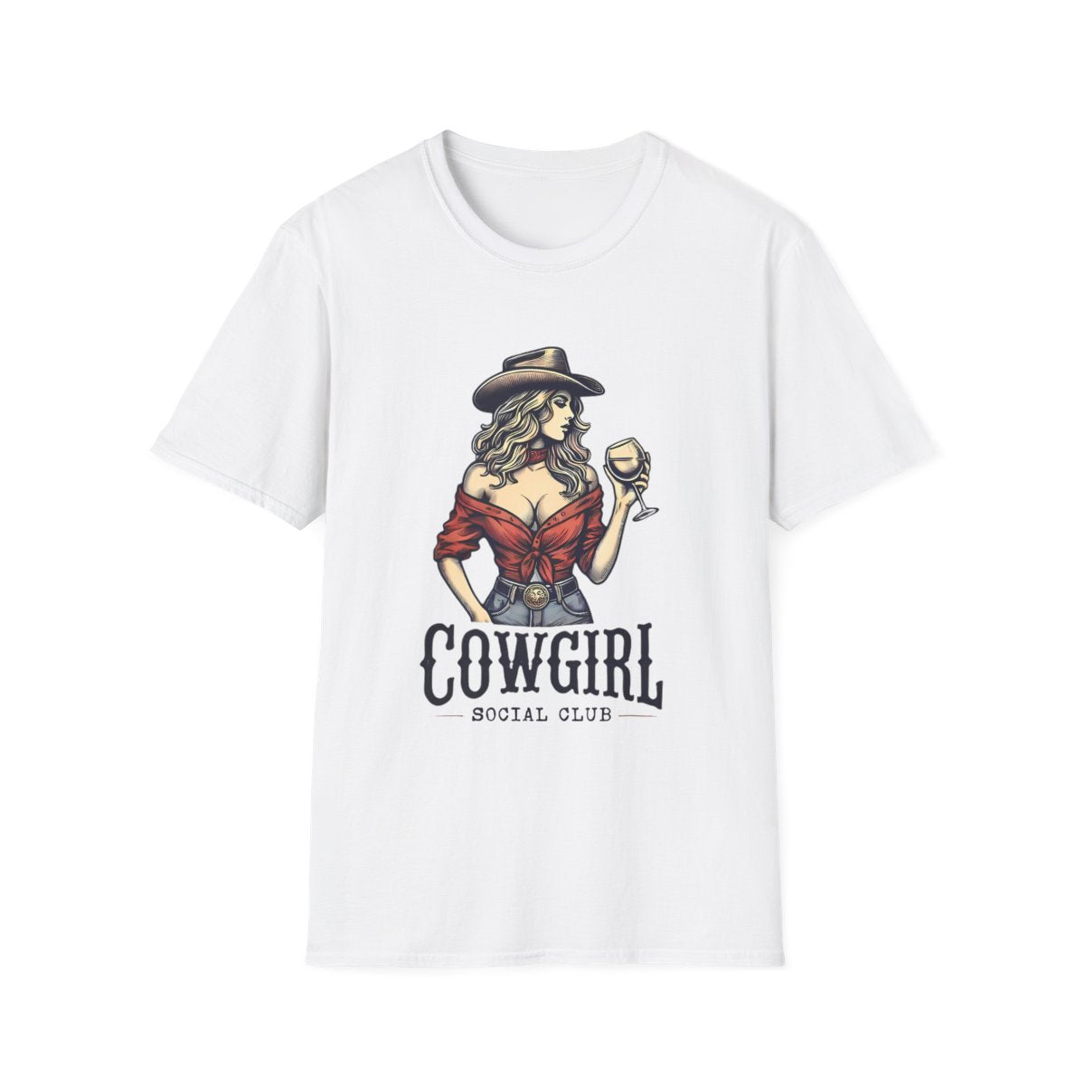 Cowgirl Social Club Vintage T-Shirt - funny t-shirt by Cheeky Business