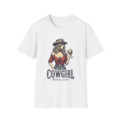 Cowgirl Social Club Vintage T-Shirt - funny t-shirt by Cheeky Business