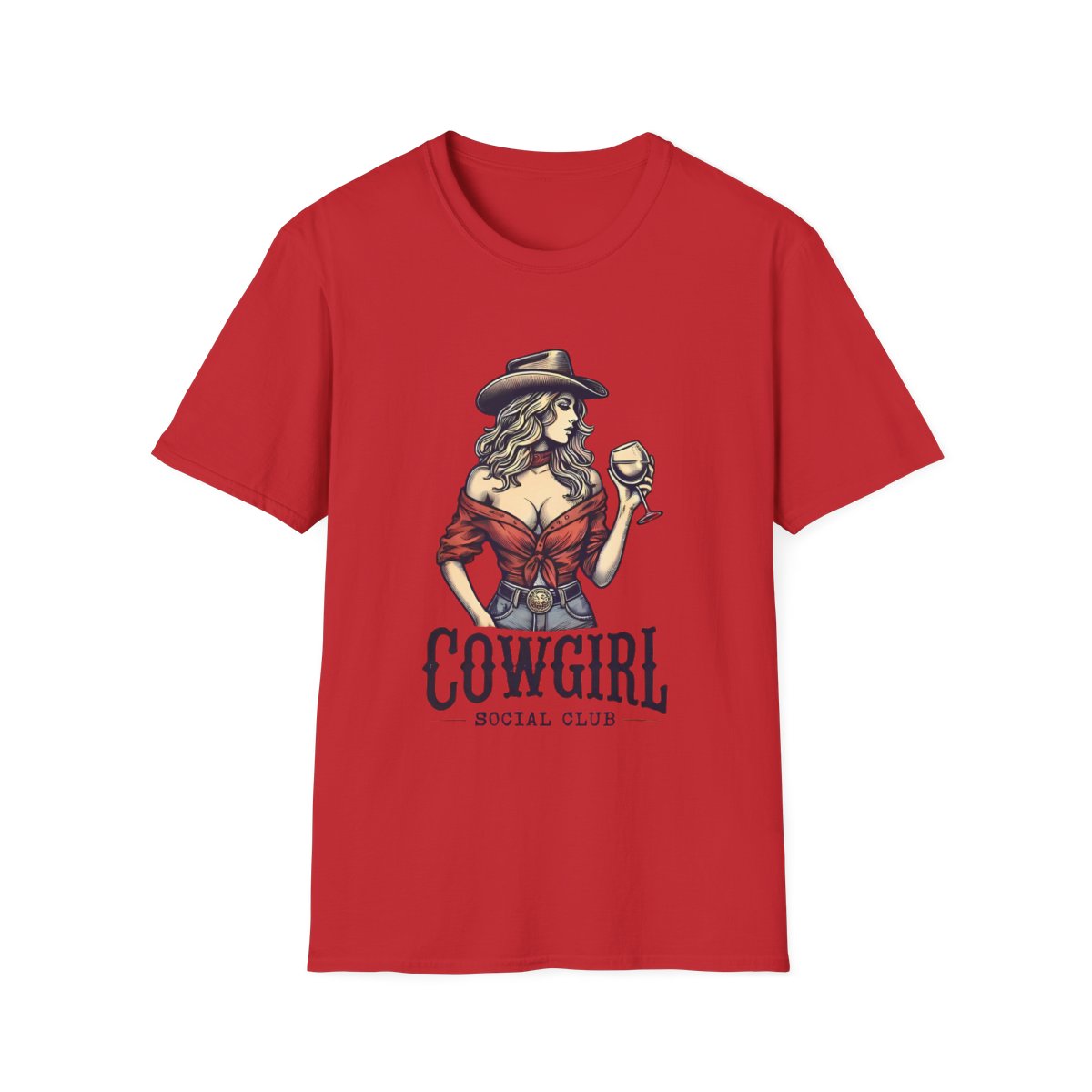Cowgirl Social Club Vintage T-Shirt - funny t-shirt by Cheeky Business
