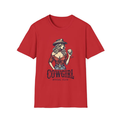 Cowgirl Social Club Vintage T-Shirt - funny t-shirt by Cheeky Business