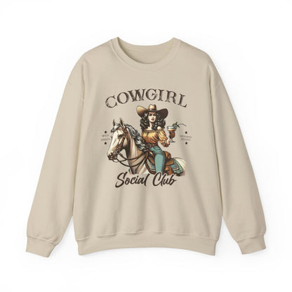 Cowgirl Social Club Western Sweatshirt - funny sweatshirt by Cheeky Business