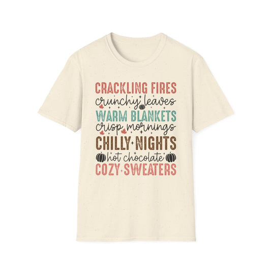 Cozy Fall Vibes T-Shirt - funny t-shirt by Cheeky Business