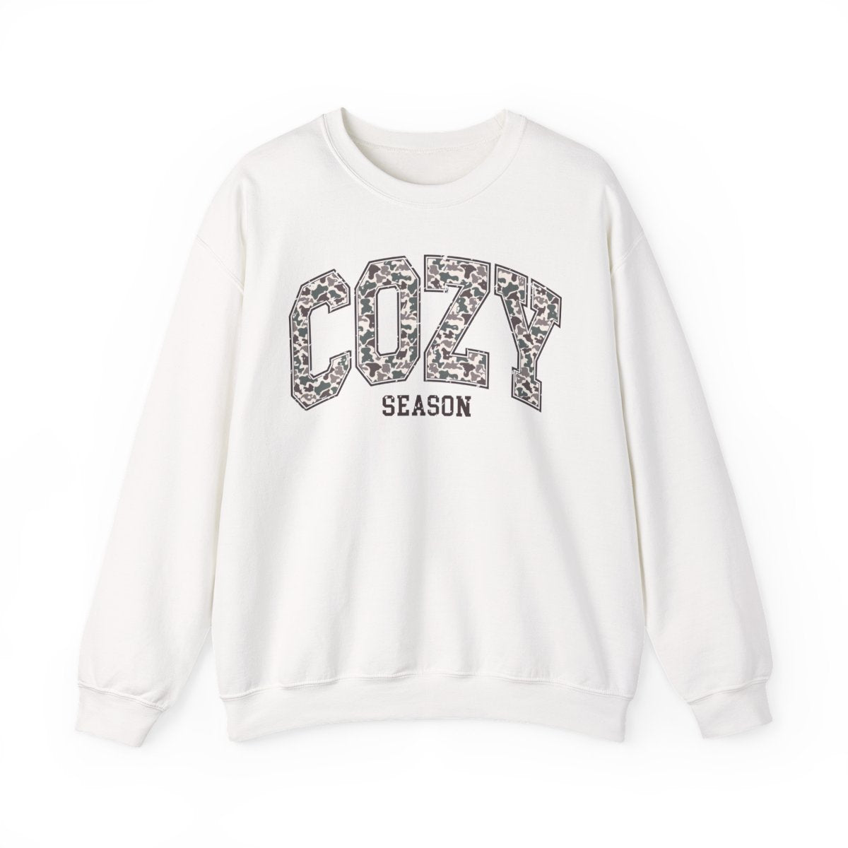 Cozy Season Camo Sweatshirt - funny sweatshirt by Cheeky Business