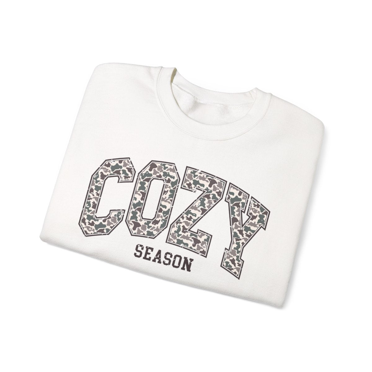 Cozy Season Camo Sweatshirt - funny sweatshirt by Cheeky Business