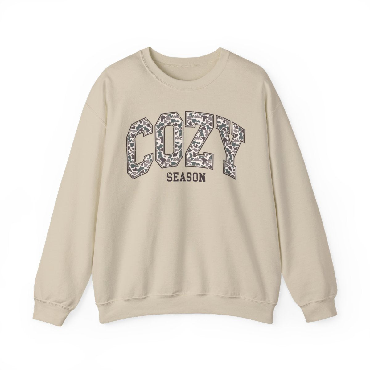 Cozy Season Camo Sweatshirt - funny sweatshirt by Cheeky Business