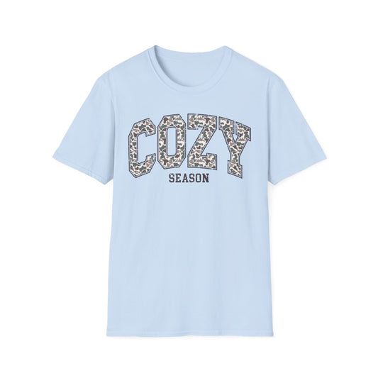 Cozy Season Leopard Print T-Shirt - funny t-shirt by Cheeky Business
