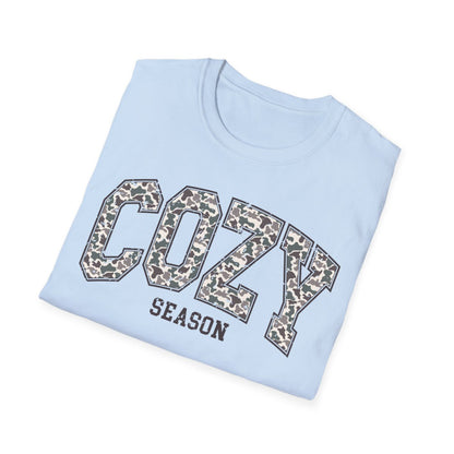 Cozy Season Leopard Print T-Shirt - funny t-shirt by Cheeky Business