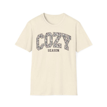 Cozy Season Leopard Print T-Shirt - funny t-shirt by Cheeky Business