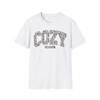 Cozy Season Leopard Print T-Shirt - funny t-shirt by Cheeky Business