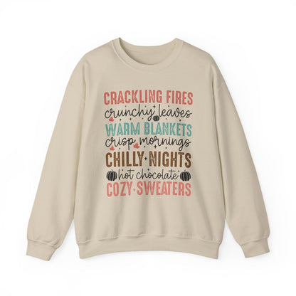 Crackling Fires Crunchy Leaves Sweatshirt - funny sweatshirt by Cheeky Business