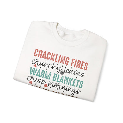 Crackling Fires Crunchy Leaves Sweatshirt - funny sweatshirt by Cheeky Business