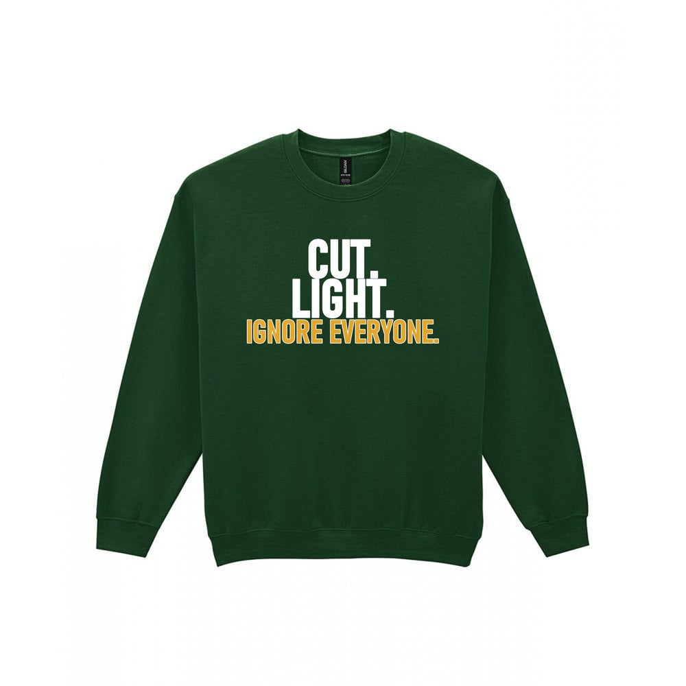 Cut Light Ignore Everyone Funny Cigar T-Shirt & Sweatshirt Sweatshirt in Forest Green