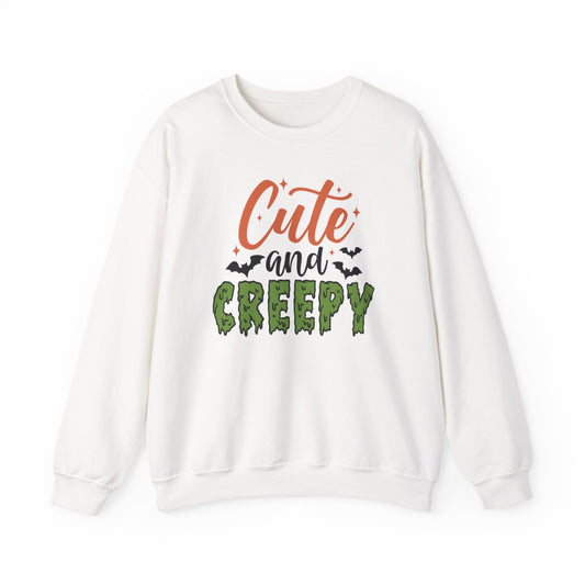 Cute and Creepy Halloween Sweatshirt - funny sweatshirt by Cheeky Business