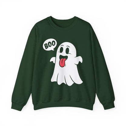 Cute Boo Ghost Halloween Sweatshirt - funny sweatshirt by Cheeky Business