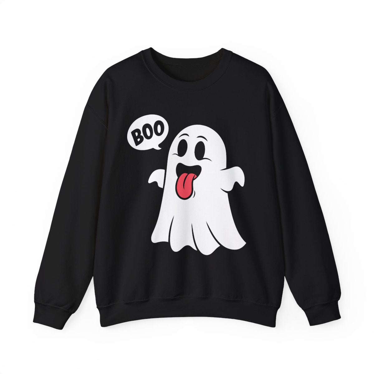Cute Boo Ghost Halloween Sweatshirt - funny sweatshirt by Cheeky Business