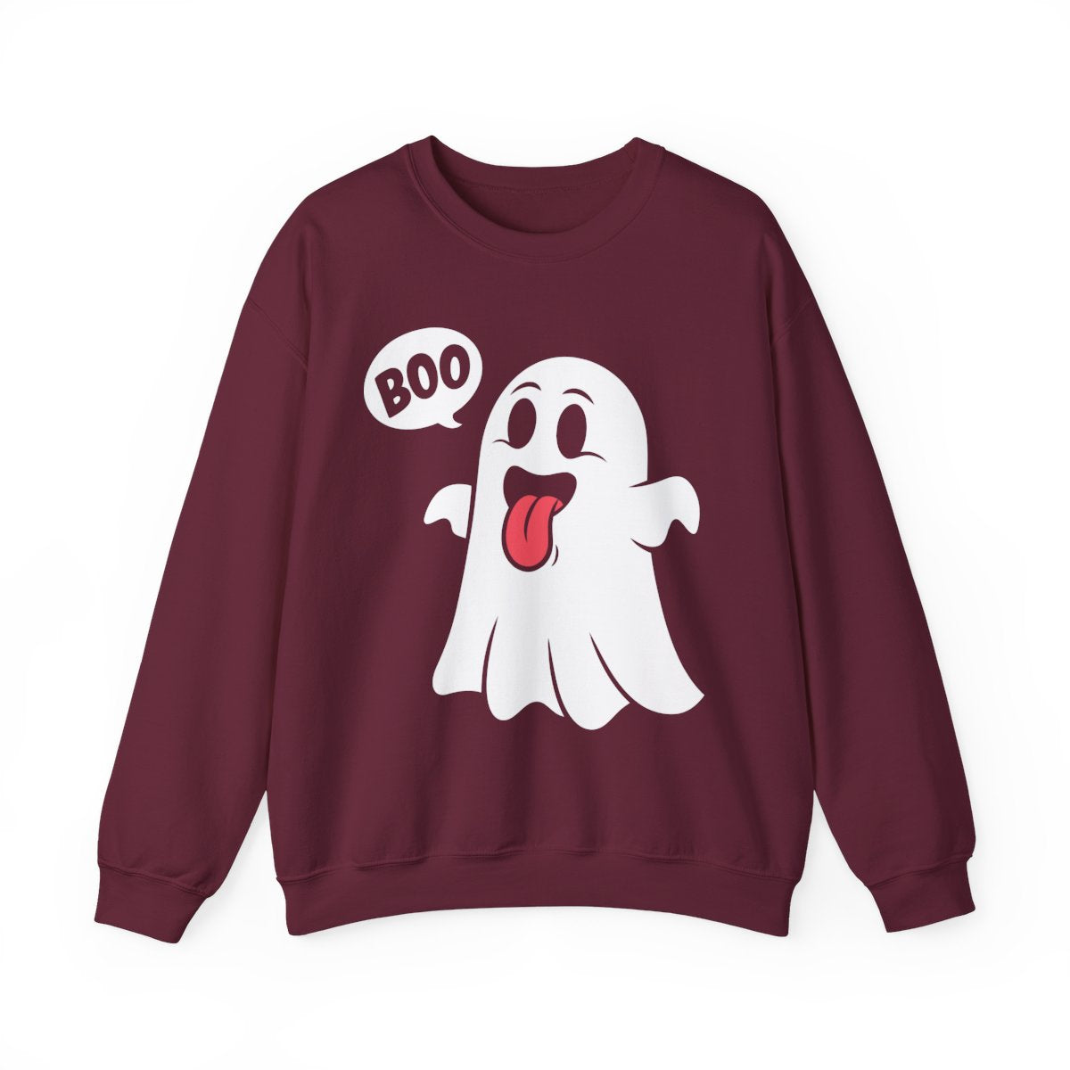 Cute Boo Ghost Halloween Sweatshirt - funny sweatshirt by Cheeky Business