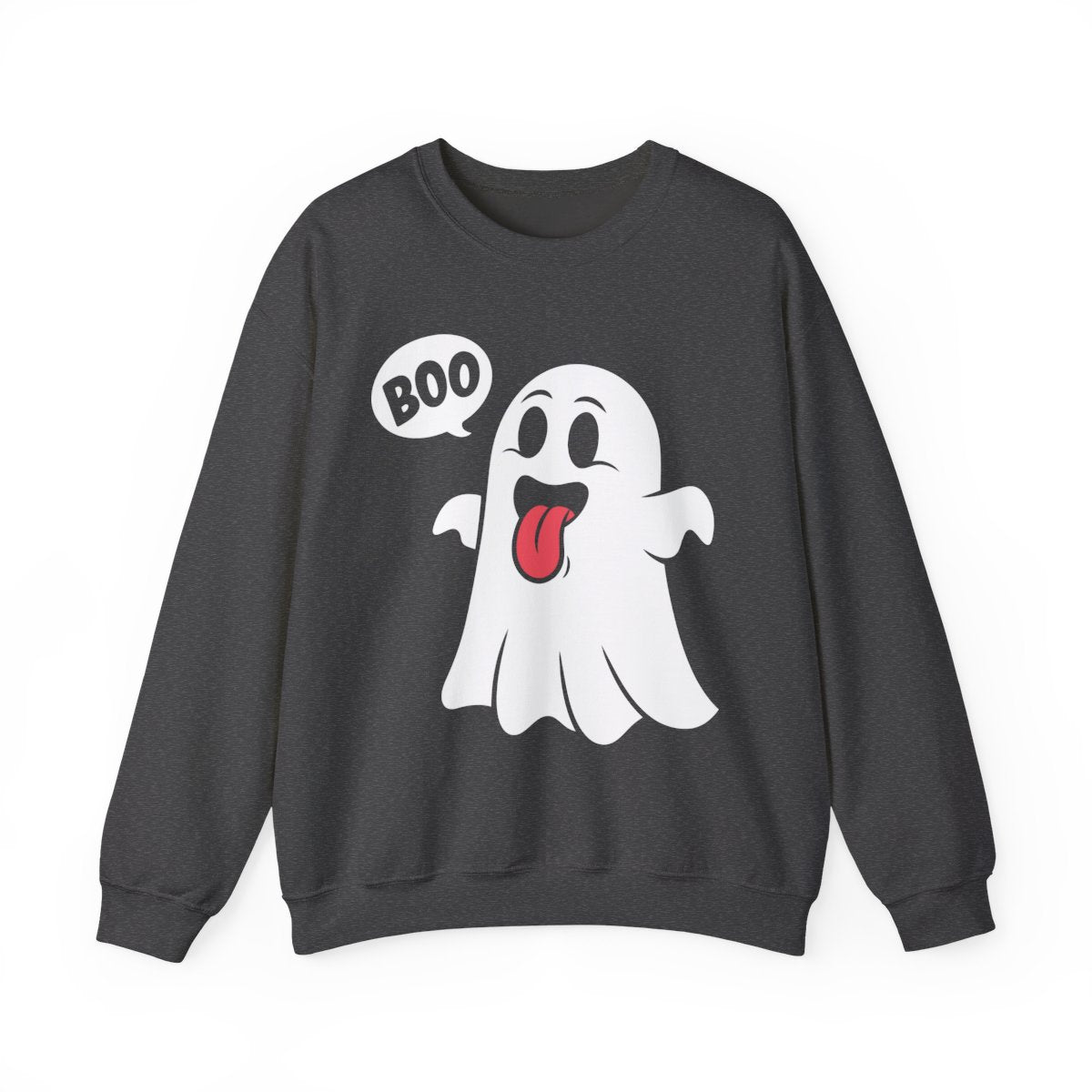 Cute Boo Ghost Halloween Sweatshirt - funny sweatshirt by Cheeky Business