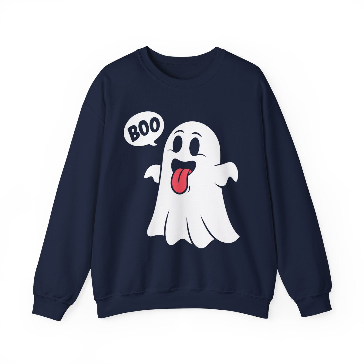 Cute Boo Ghost Halloween Sweatshirt - funny sweatshirt by Cheeky Business