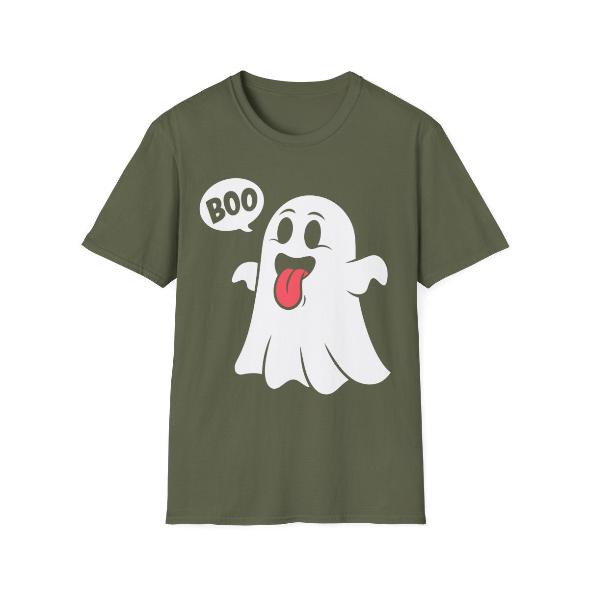 Cute Boo Ghost Halloween T-Shirt - funny t-shirt by Cheeky Business