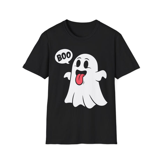 Cute Boo Ghost Halloween T-Shirt - funny t-shirt by Cheeky Business