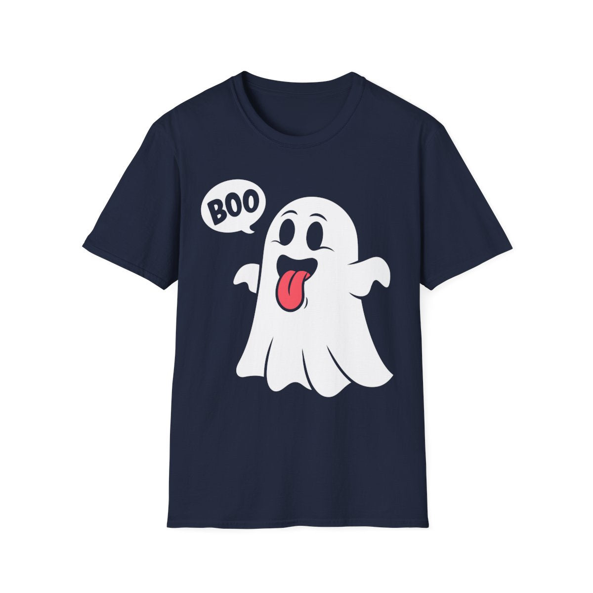 Cute Boo Ghost Halloween T-Shirt - funny t-shirt by Cheeky Business