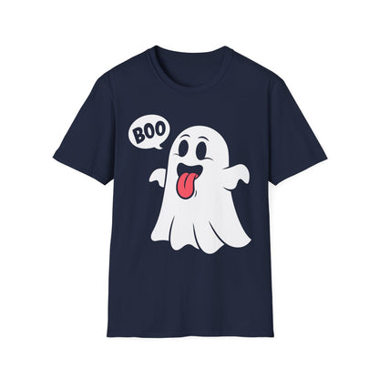 Cute Boo Ghost Halloween T-Shirt - funny t-shirt by Cheeky Business