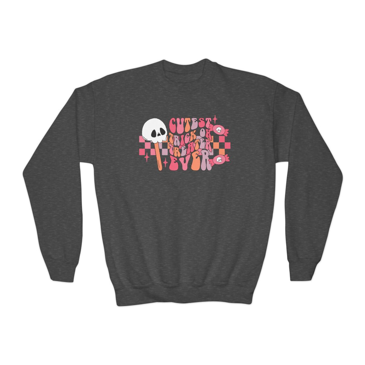 Cutest Trick Or Treater Ever Kids Halloween Sweatshirt - funny t-shirt by Cheeky Business