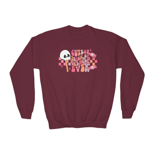 Cutest Trick Or Treater Ever Kids Halloween Sweatshirt - funny t-shirt by Cheeky Business