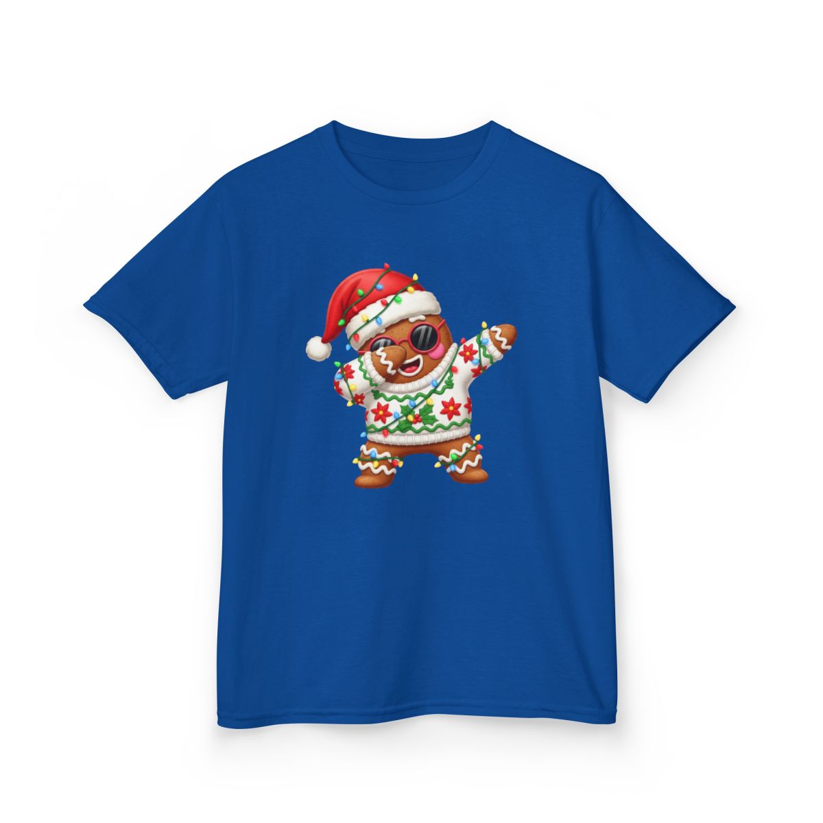 Dabbing Gingerbread Kids Christmas T-Shirt - funny t-shirt by Cheeky Business