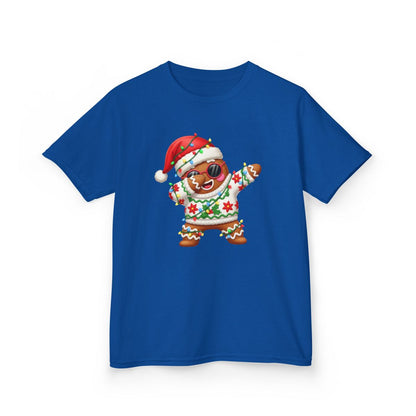 Dabbing Gingerbread Kids Christmas T-Shirt - funny t-shirt by Cheeky Business