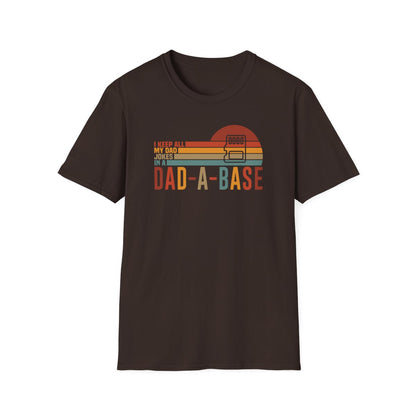 Dad-A-Base Dad Jokes T-Shirt - funny t-shirt by Cheeky Business