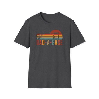 Dad-A-Base Dad Jokes T-Shirt - funny t-shirt by Cheeky Business
