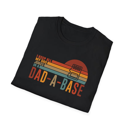Dad-A-Base Dad Jokes T-Shirt - funny t-shirt by Cheeky Business