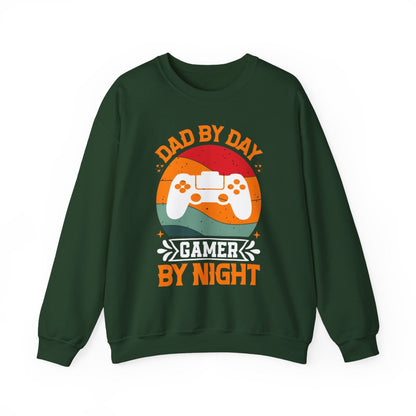Dad By Day Gamer By Night Sweatshirt - funny sweatshirt by Cheeky Business