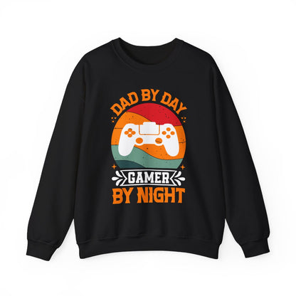 Dad By Day Gamer By Night Sweatshirt - funny sweatshirt by Cheeky Business