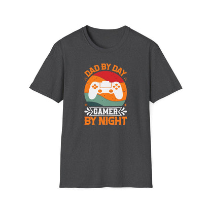 Dad By Day Gamer By Night T-Shirt - funny t-shirt by Cheeky Business