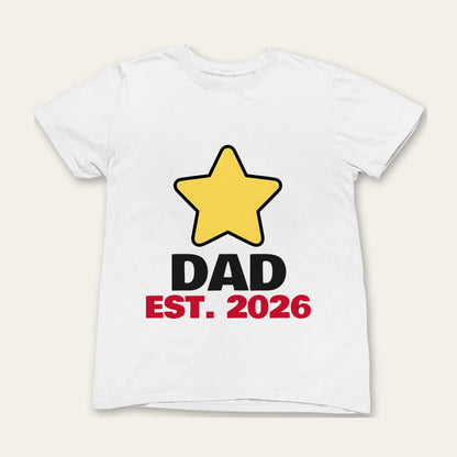 Dad Est. 2026 & Baby Est. 2026 New Dad matching set grown-up t-shirt