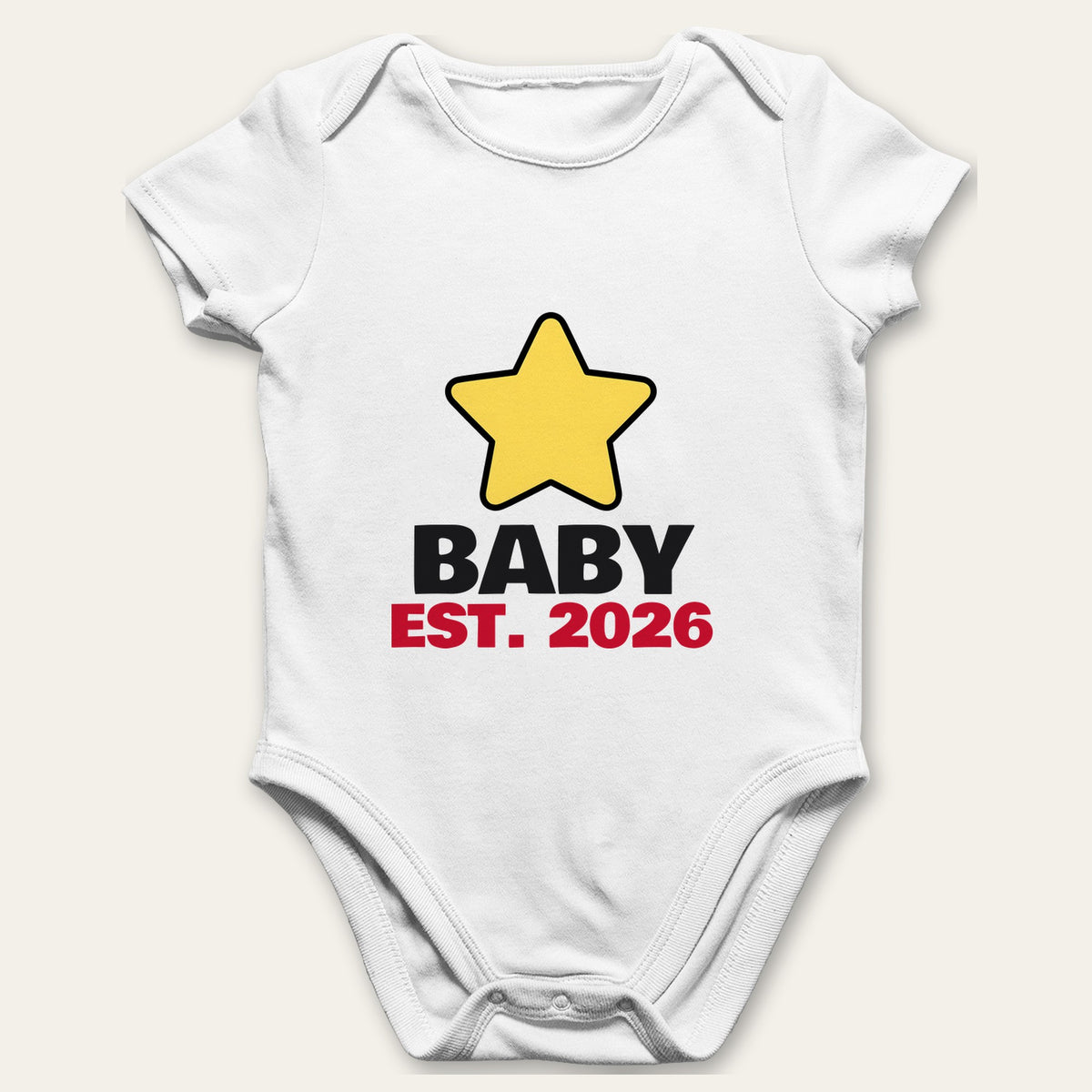 Dad Est. 2026 & Baby Est. 2026 New Dad matching set baby grow