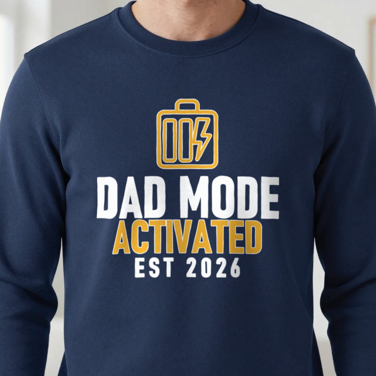 Dad Mode Activated Funny Dad T-Shirt & Sweatshirt close-up