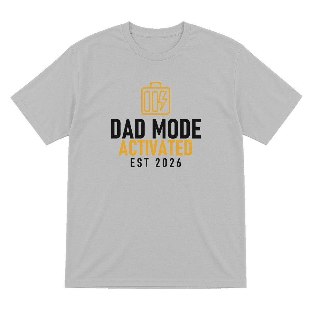 Dad Mode Activated Funny Dad T-Shirt & Sweatshirt T-Shirt in Sport Grey