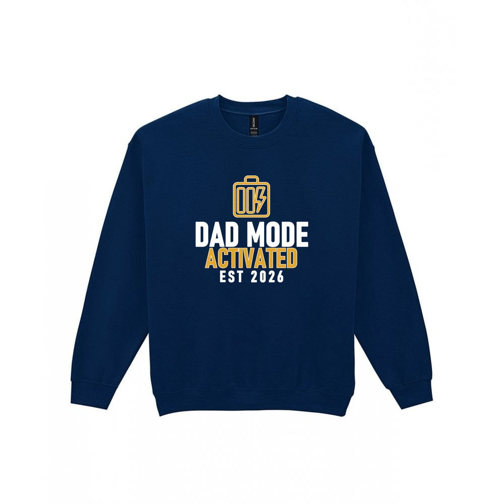 Dad Mode Activated Funny Dad T-Shirt & Sweatshirt Sweatshirt in Navy