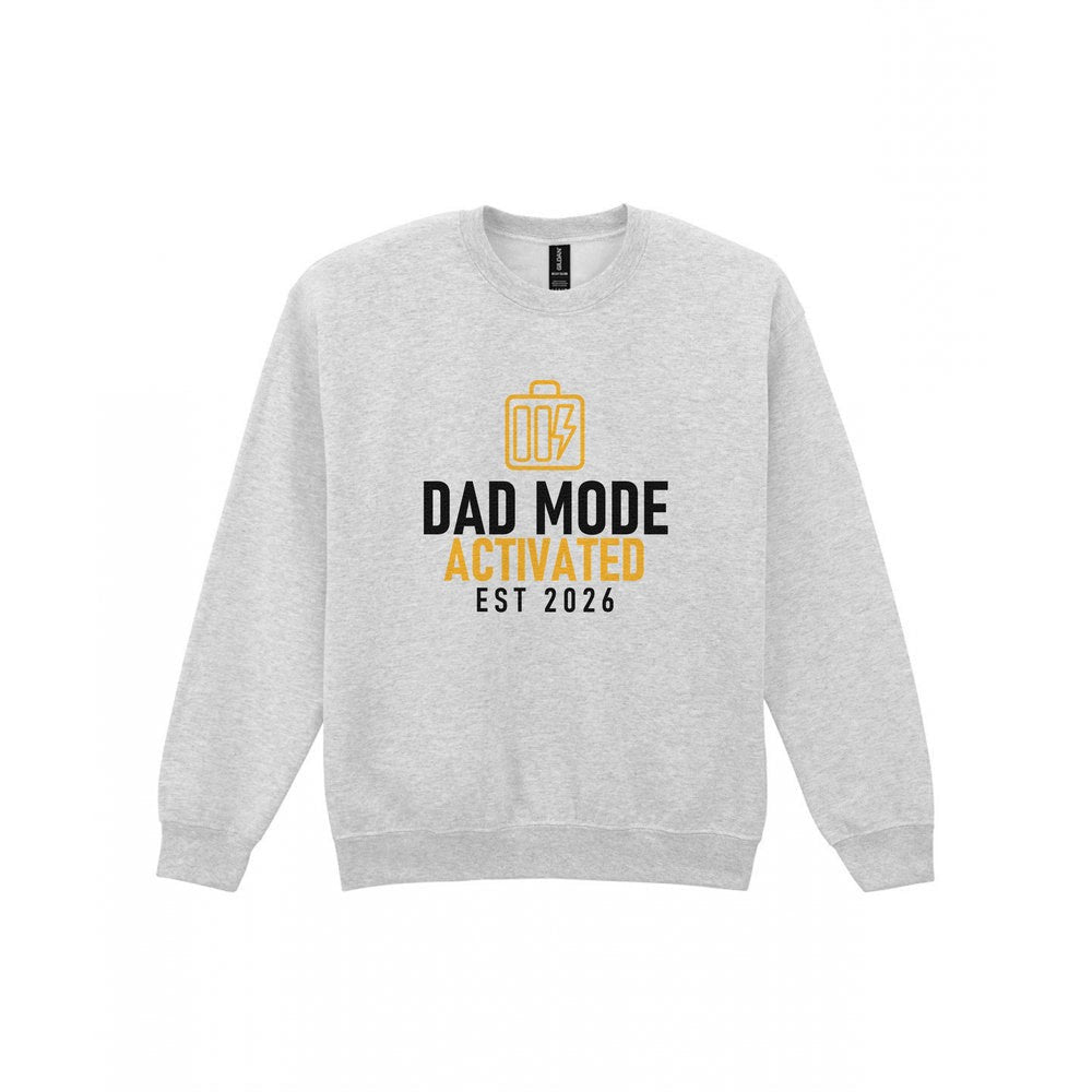 Dad Mode Activated Funny Dad T-Shirt & Sweatshirt Sweatshirt in Sport Grey