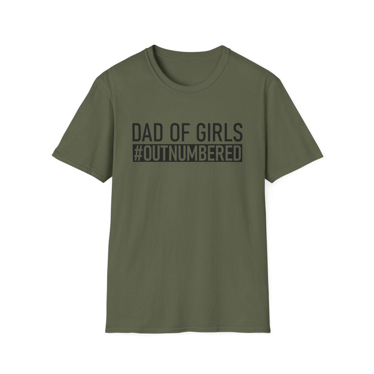 Dad Of Girls #Outnumbered T-Shirt - funny t-shirt by Cheeky Business