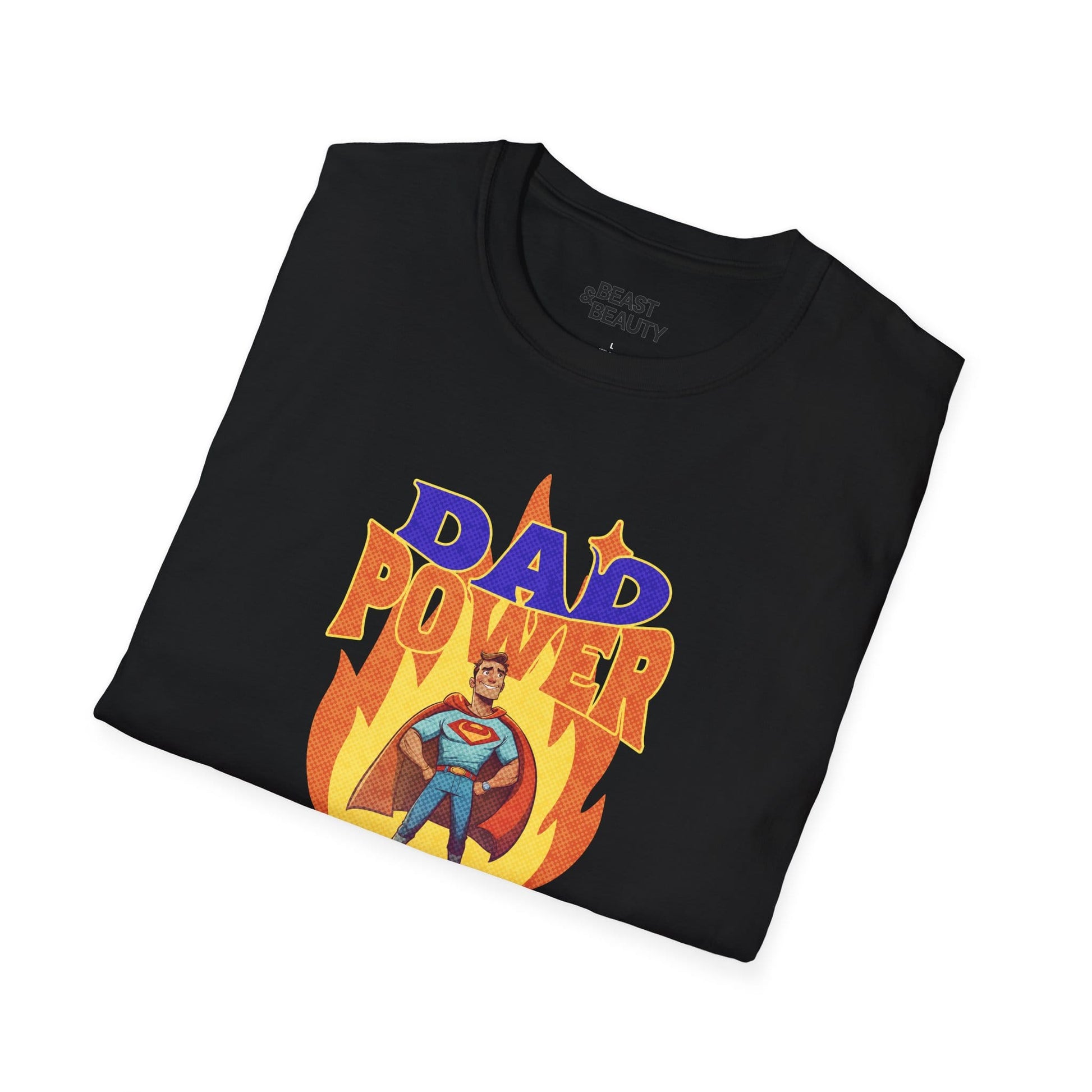 dad power on superhero t-shirt for dads t-shirt Father's Day gift idea image 13