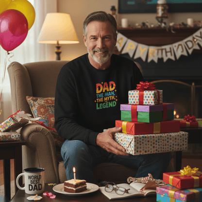 Dad The Man The Myth The Legend sweatshirt gift idea for Father's Day or birthday