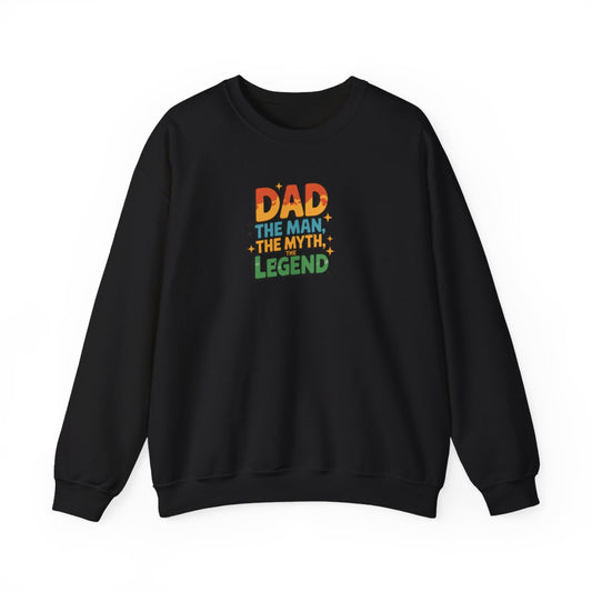Dad The Man The Myth The Legend Sweatshirt - funny sweatshirt by Cheeky Business