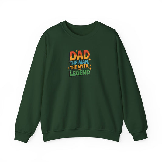 Dad The Man The Myth The Legend Sweatshirt - funny sweatshirt by Cheeky Business