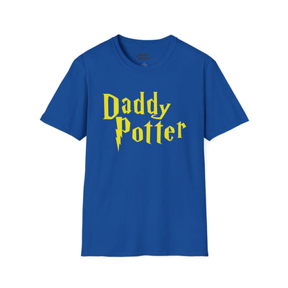 royal blue t-shirt with daddy potter funny dad print