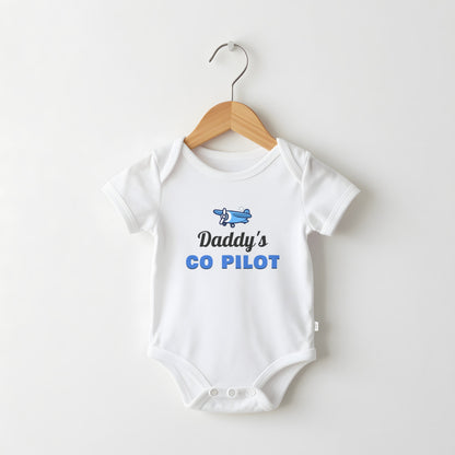 Daddy's Co-Pilot funny baby grow