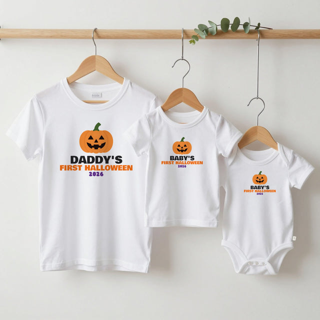 Daddy's First Halloween & Baby's First Halloween Matching Set